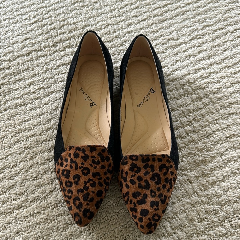 Bellini Flora Leopard Flats 8.5